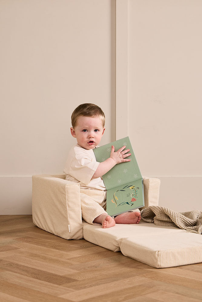 Kids Concept Poltroncina pieghevole bianco naturale - foto 3