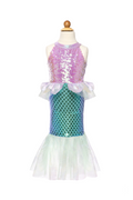 Great Pretenders Abito Sirena viola e verde acqua con paillettes - foto 1