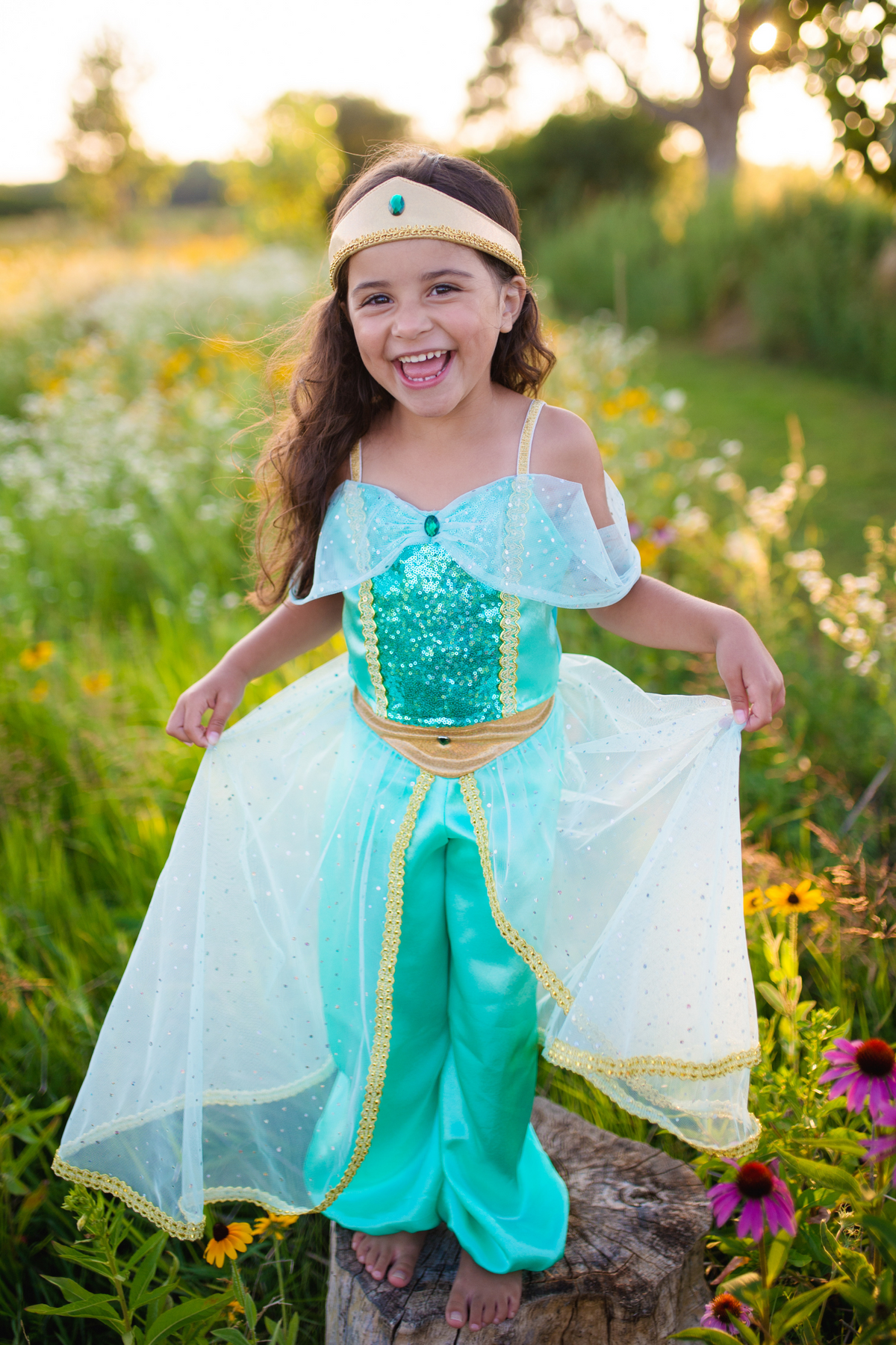 Great Pretenders Costume Principessa d'Oriente verde acqua - foto 1