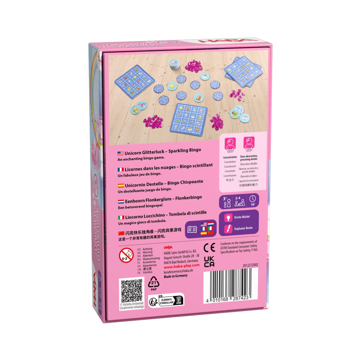 HABA Unicorno Glitterluck - Bingo scintillante - foto 4