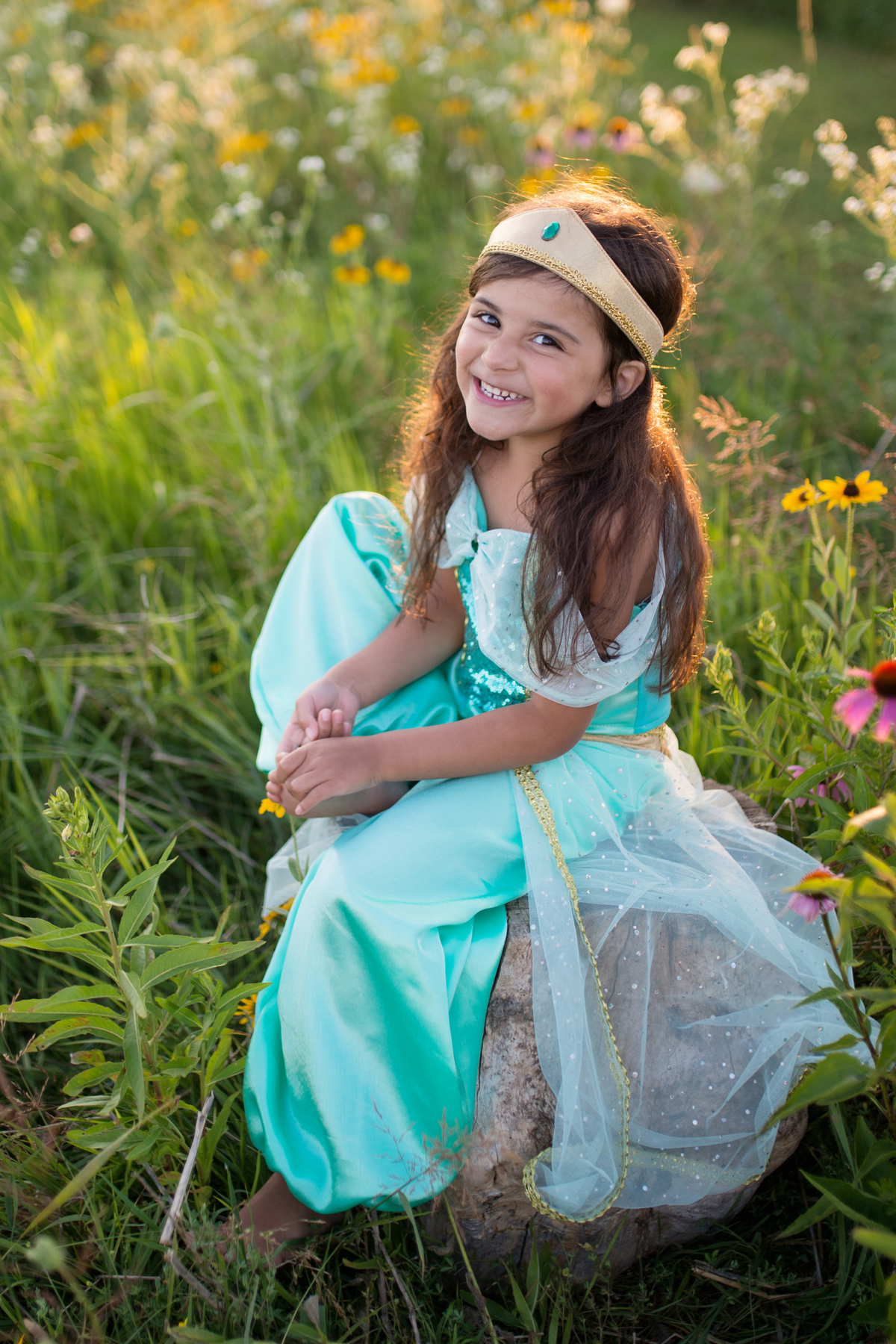 Great Pretenders Costume Principessa d'Oriente verde acqua - foto 3