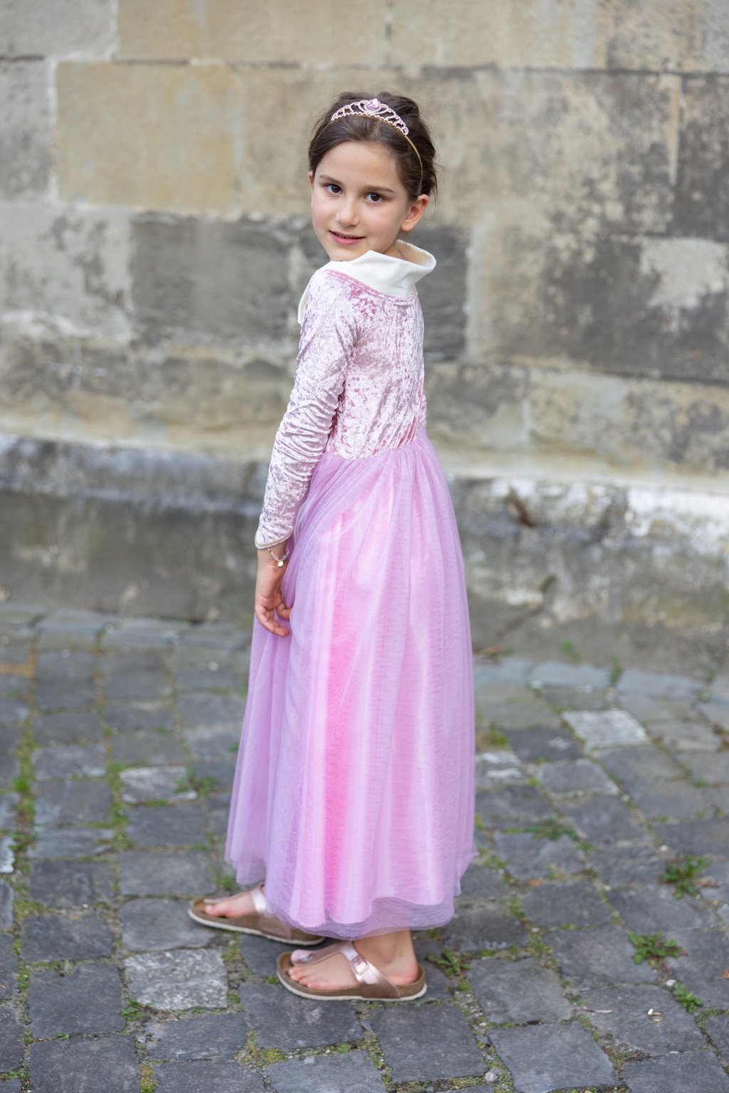 Great Pretenders Abito Principessa rosa in velluto - foto 4