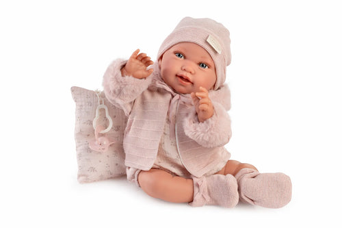 Antonio Juan Bambola Neonata Pipa inverno 42 cm - foto 1