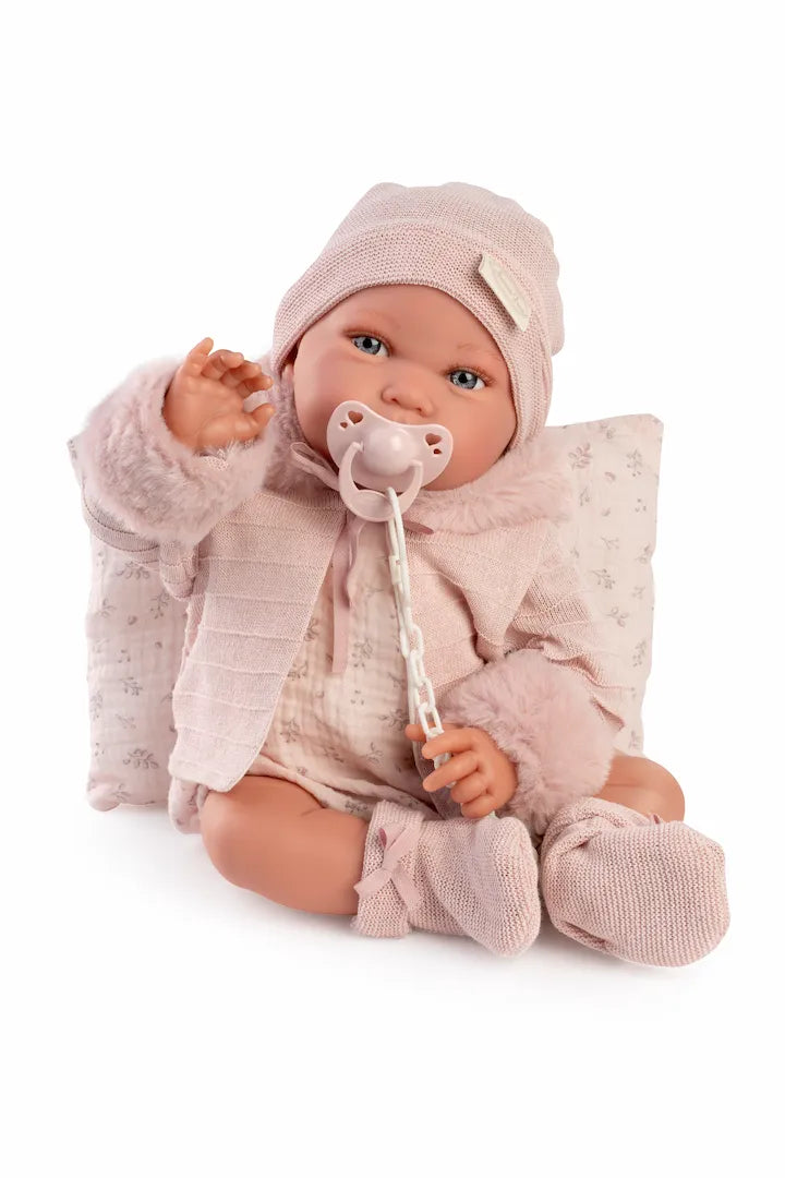 Antonio Juan Bambola Neonata Pipa inverno 42 cm - foto 3