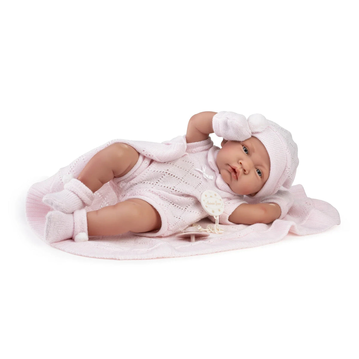 Antonio Juan Bambola Neonata Lúa con copertina rosa 42 cm - foto 4