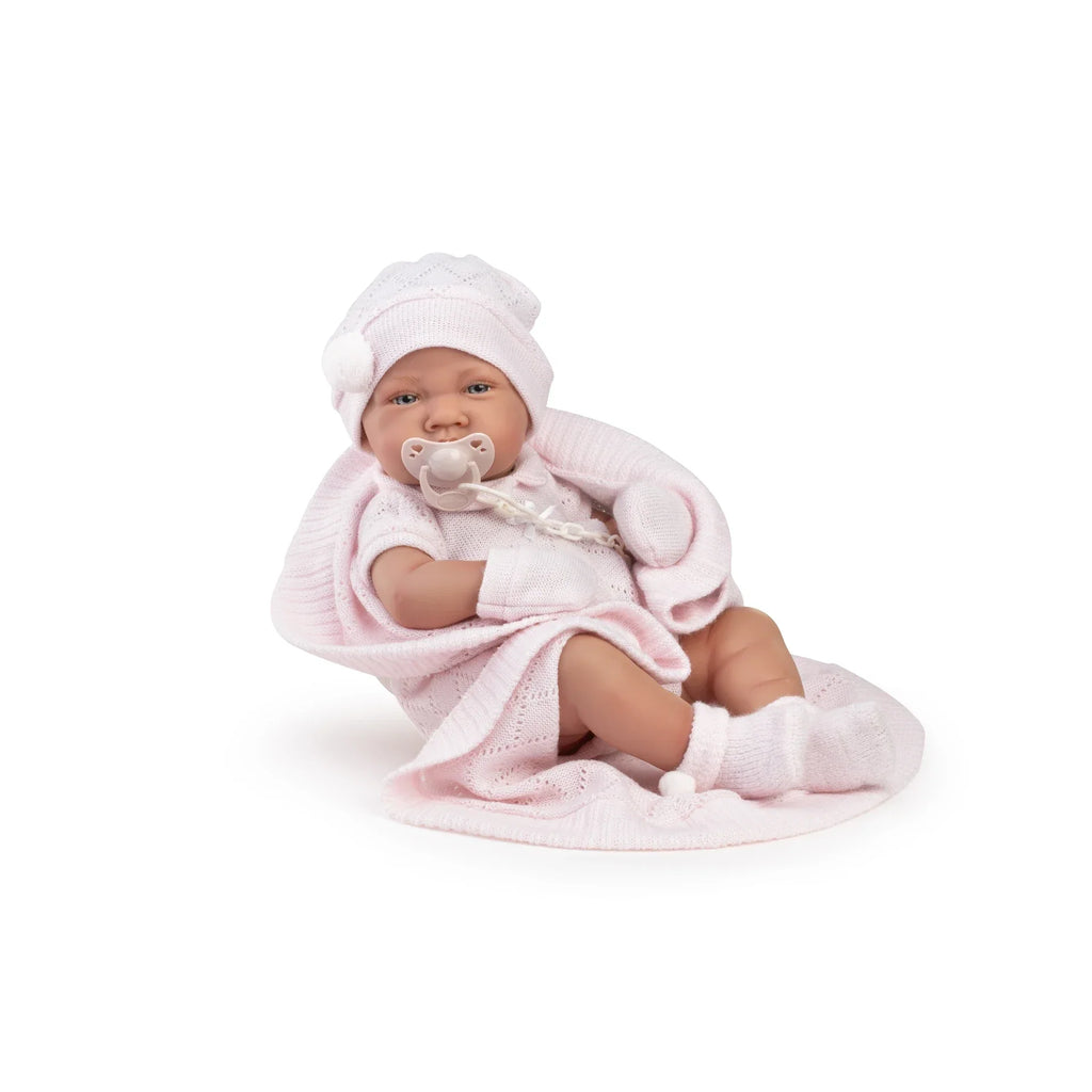 Antonio Juan Bambola Neonata Lúa con copertina rosa 42 cm - foto 5