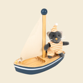 Egmont Toys Gatto Malo sulla barca a vela in legno - foto 1