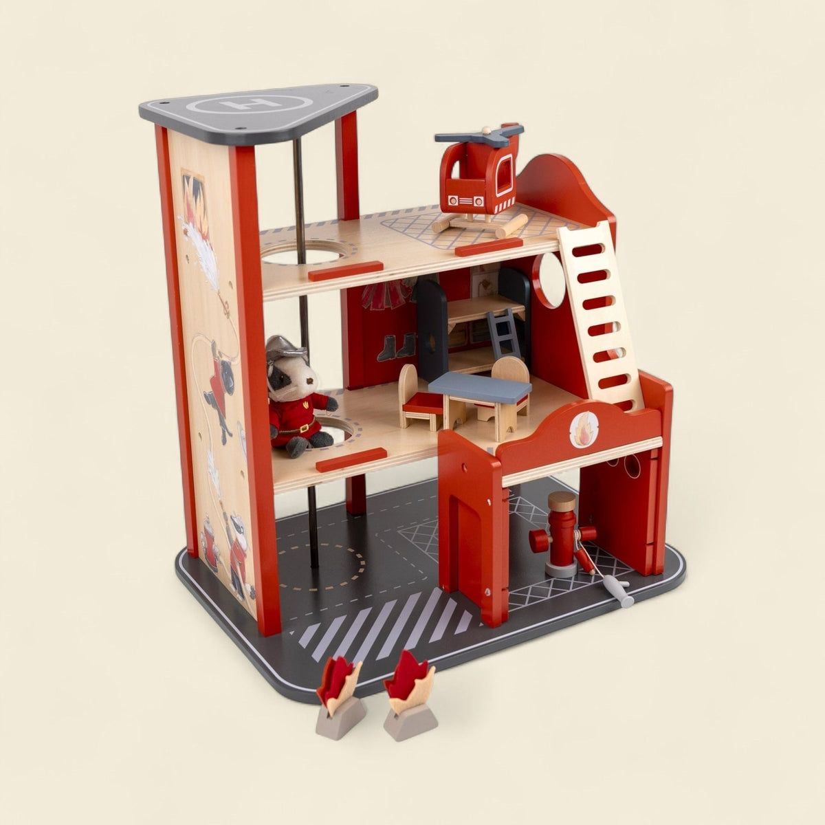 Egmont Toys Grande caserma dei pompieri con accessori e amico in miniatura - foto 1