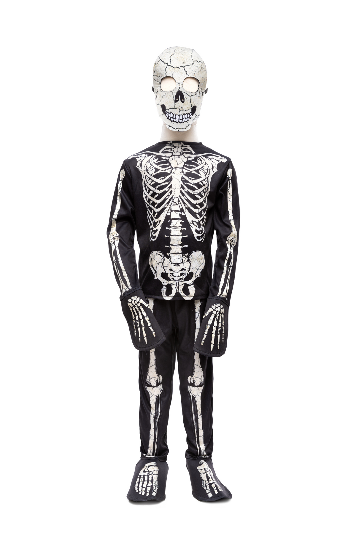 Great Pretenders Costume Scheletro fosforescente con maglia, pantaloni e maschera - foto 2