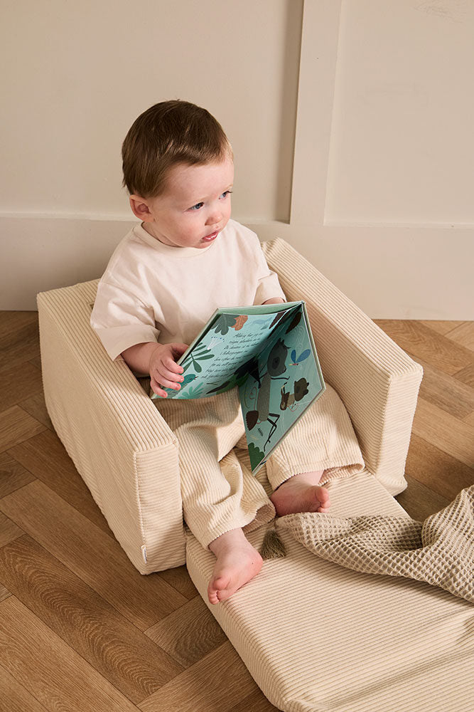 Kids Concept Poltroncina pieghevole bianco naturale - foto 5