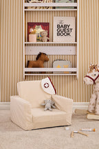Kids Concept Poltroncina pieghevole bianco naturale - foto 2