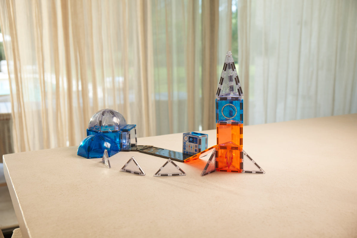 Cleverclixx Space Mission Pack - piastrelle magnetiche spazio - 47 pezzi - foto 4