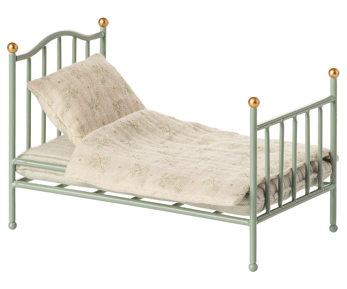 Maileg Letto singolo vintage Topo menta - foto 1