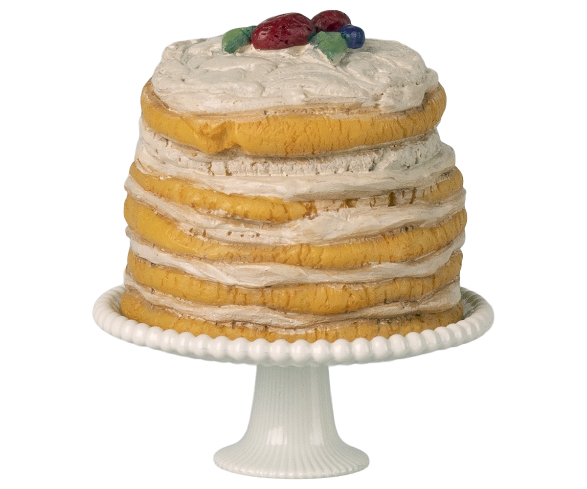 Maileg Torta per feste e alzata Topo panna - foto 1