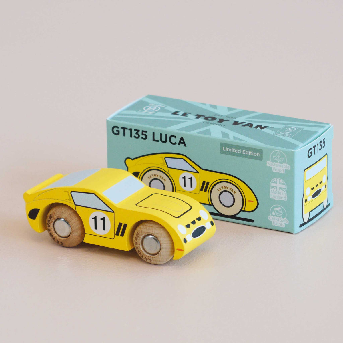 Le Toy Van No. 24 Luca - auto da corsa in legno Classic Car Collection - foto 5