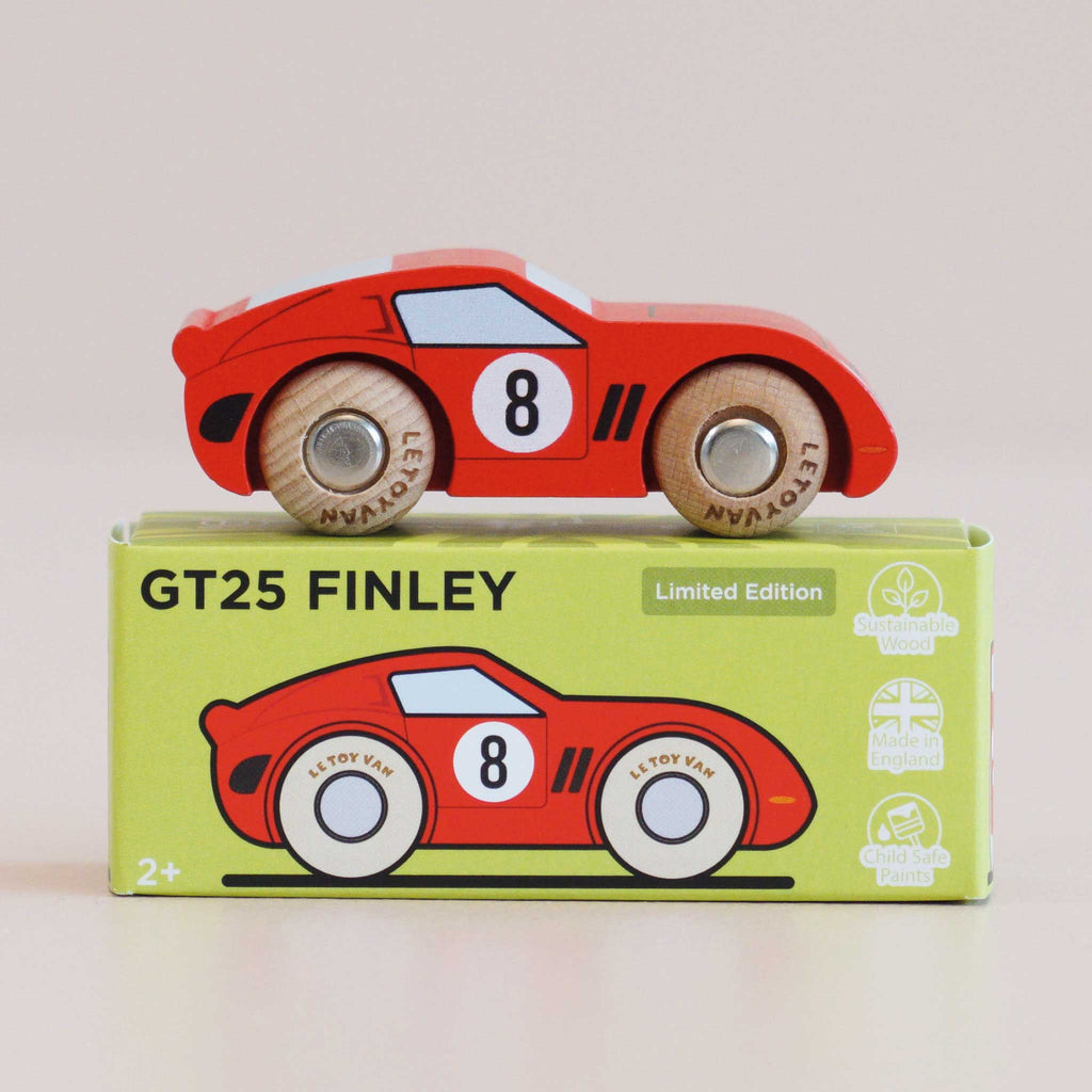 Le Toy Van No. 4 Finley - auto da corsa in legno Classic Car Collection - foto 4