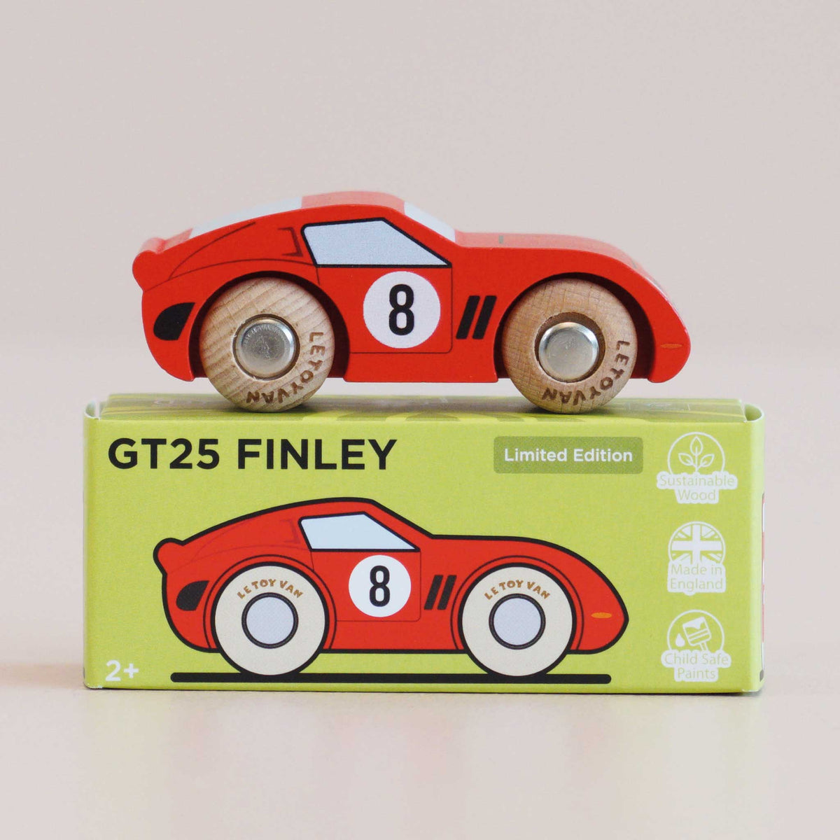 Le Toy Van No. 4 Finley - auto da corsa in legno Classic Car Collection - foto 4