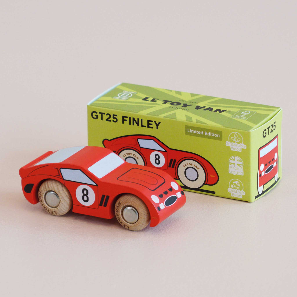Le Toy Van No. 4 Finley - auto da corsa in legno Classic Car Collection - foto 5
