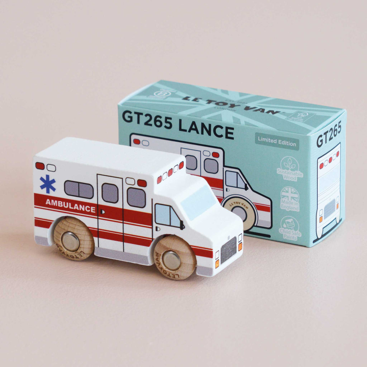 Le Toy Van No. 43 Lance - ambulanza in legno Classic Car Collection - foto 5