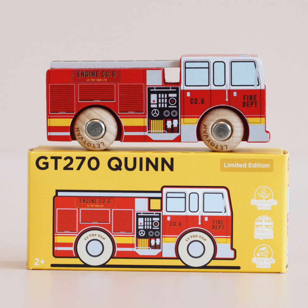 Le Toy Van No. 44 Quinn - camion dei pompieri in legno Classic Car Collection - foto 4