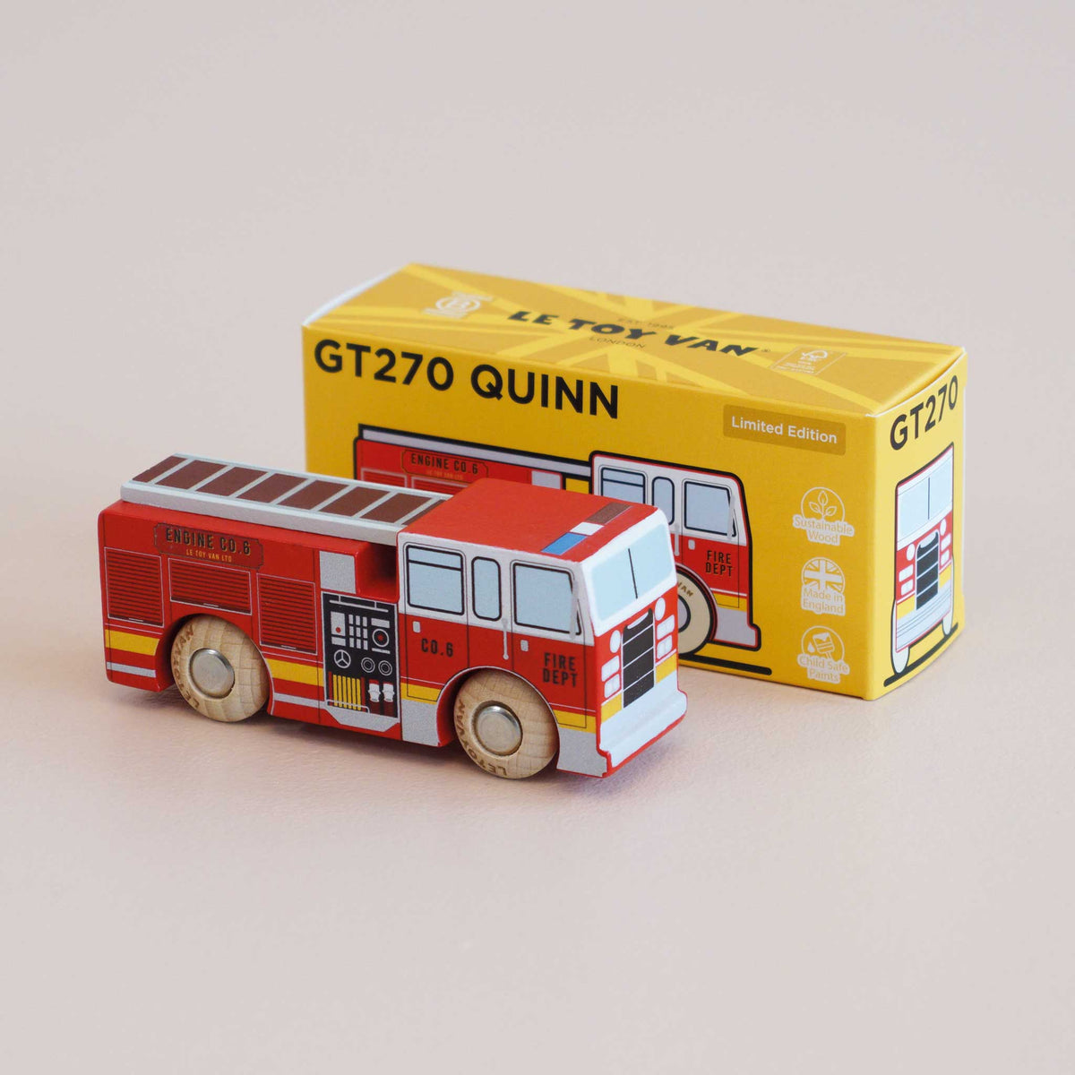 Le Toy Van No. 44 Quinn - camion dei pompieri in legno Classic Car Collection - foto 5