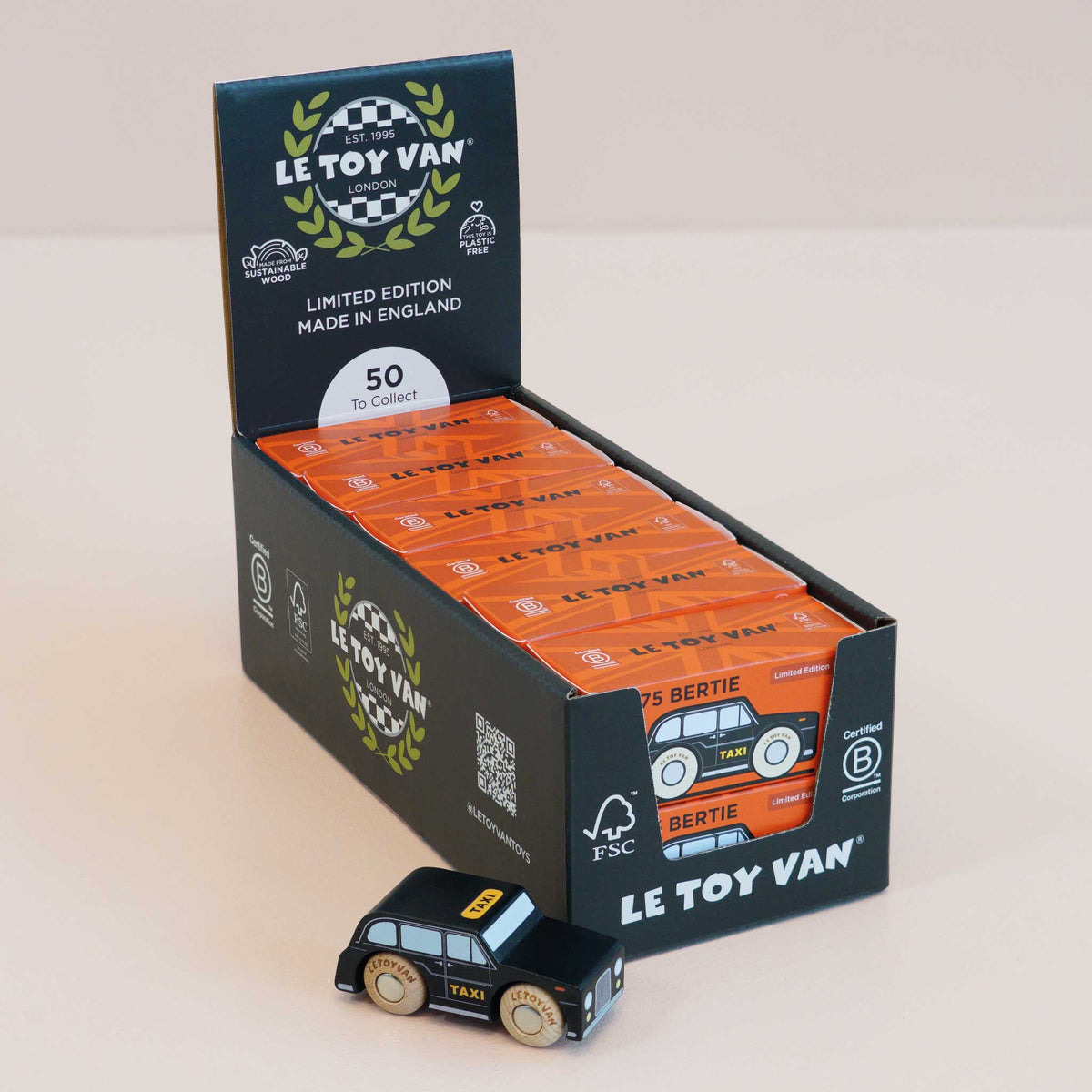 Le Toy Van No. 45 Bertie - taxi in legno Classic Car Collection - foto 6