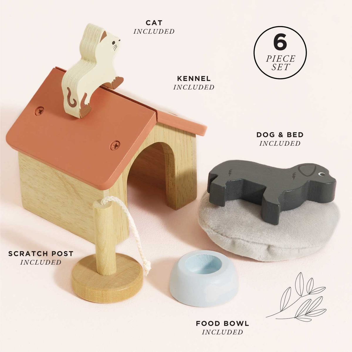 Le Toy Van Set animali domestici per casa delle bambole - foto 2