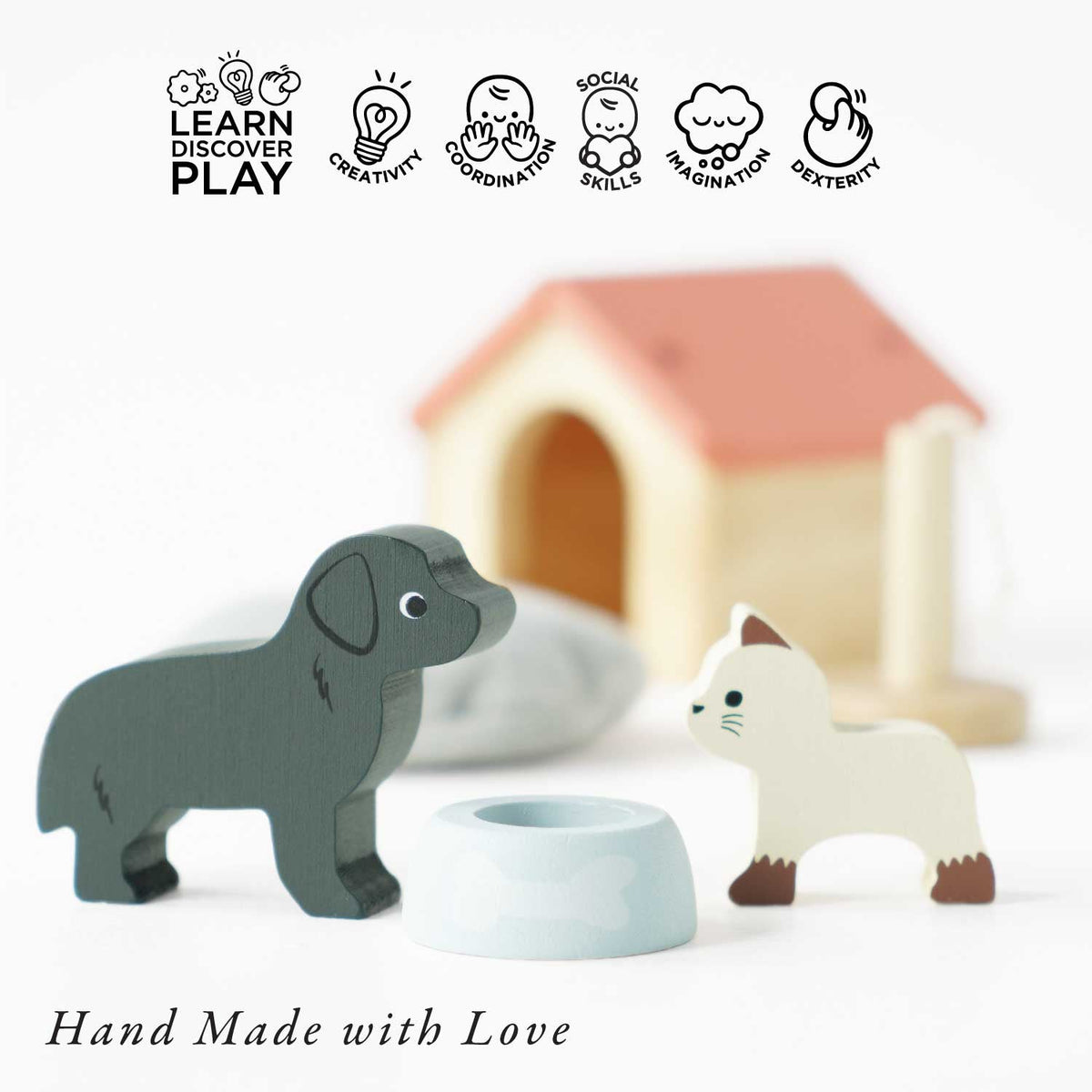 Le Toy Van Set animali domestici per casa delle bambole - foto 3