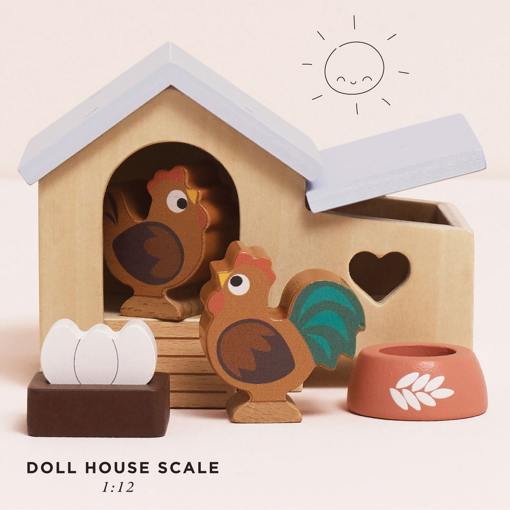 Le Toy Van Pollaio in legno con gallo e galline - foto 5