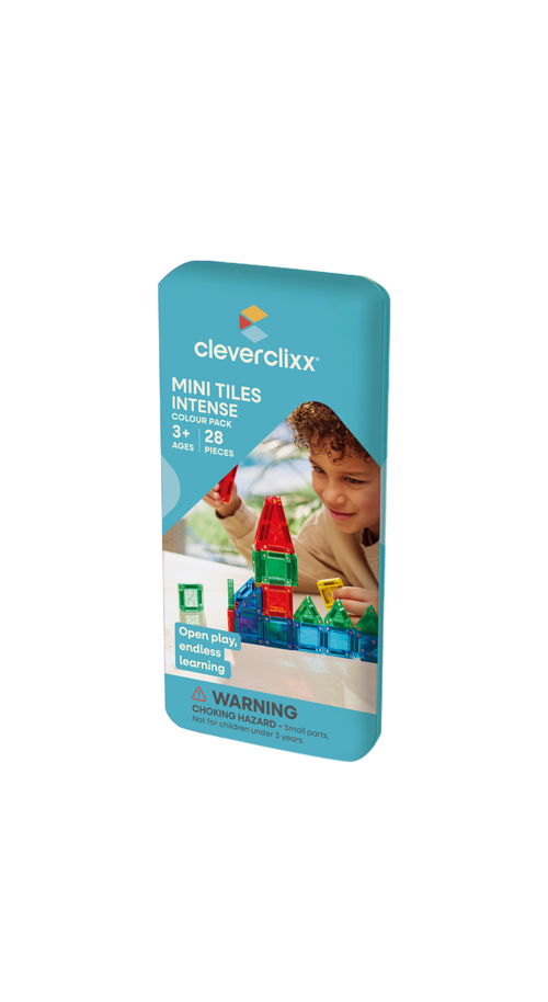 Cleverclixx Mini Tiles Pack Intense - mini piastrelle magnetiche - 28 pezzi - foto 1
