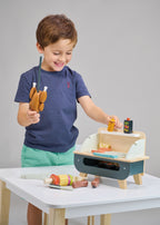 Tender Leaf Set barbecue in legno con accessori completi - foto 6