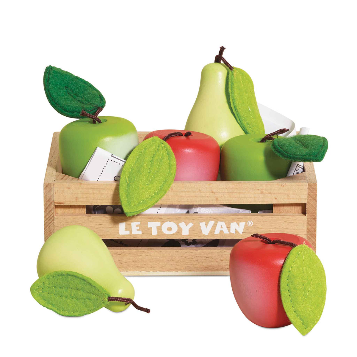 Le Toy Van Cassetta di mele e pere in legno - foto 1