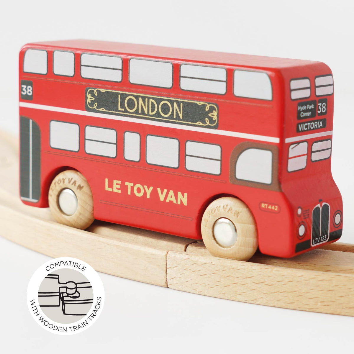 Le Toy Van No. 46 Ben autobus di Londra in legno - Made in UK - foto 4