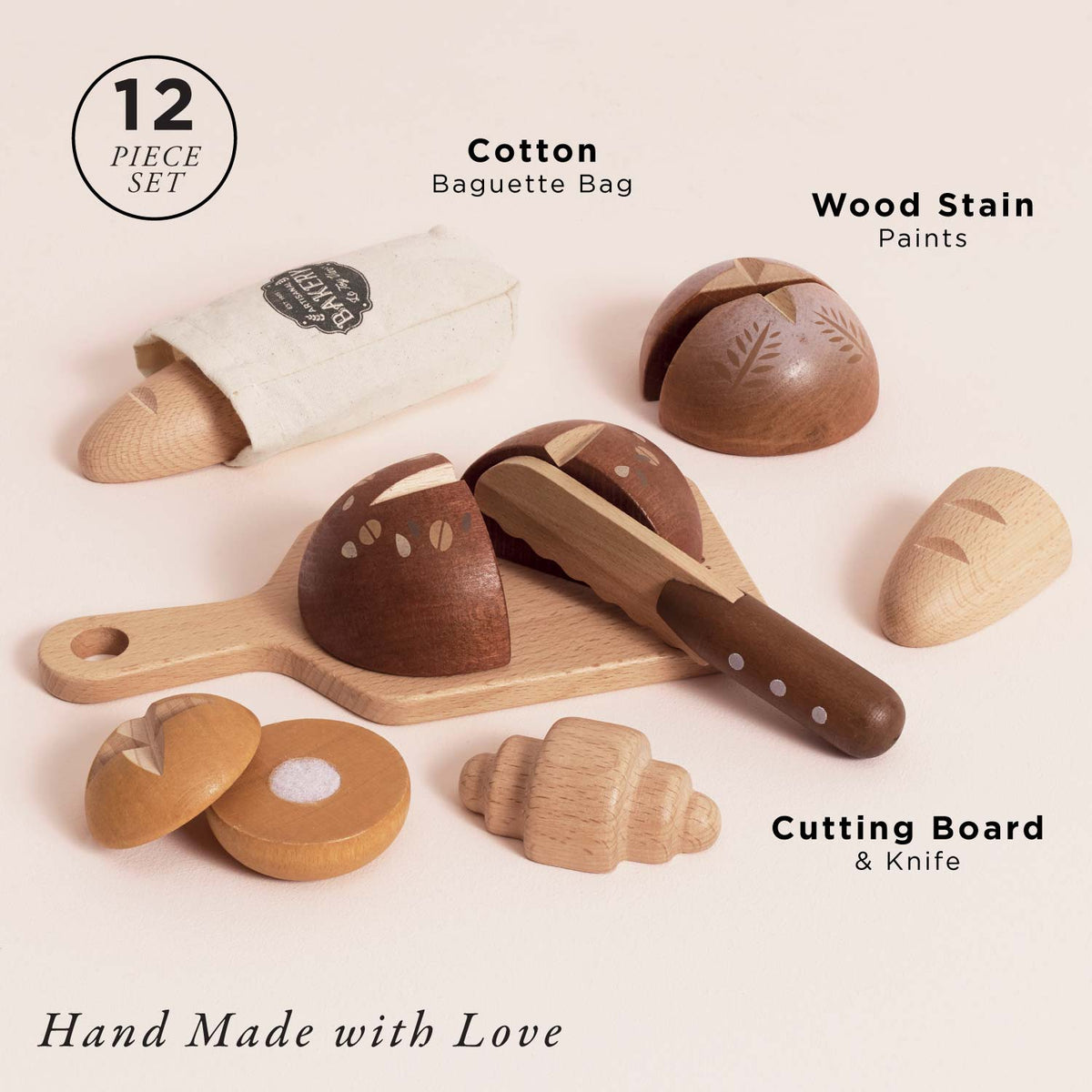Le Toy Van Set pane artigianale con coltello e tagliere in legno - foto 2