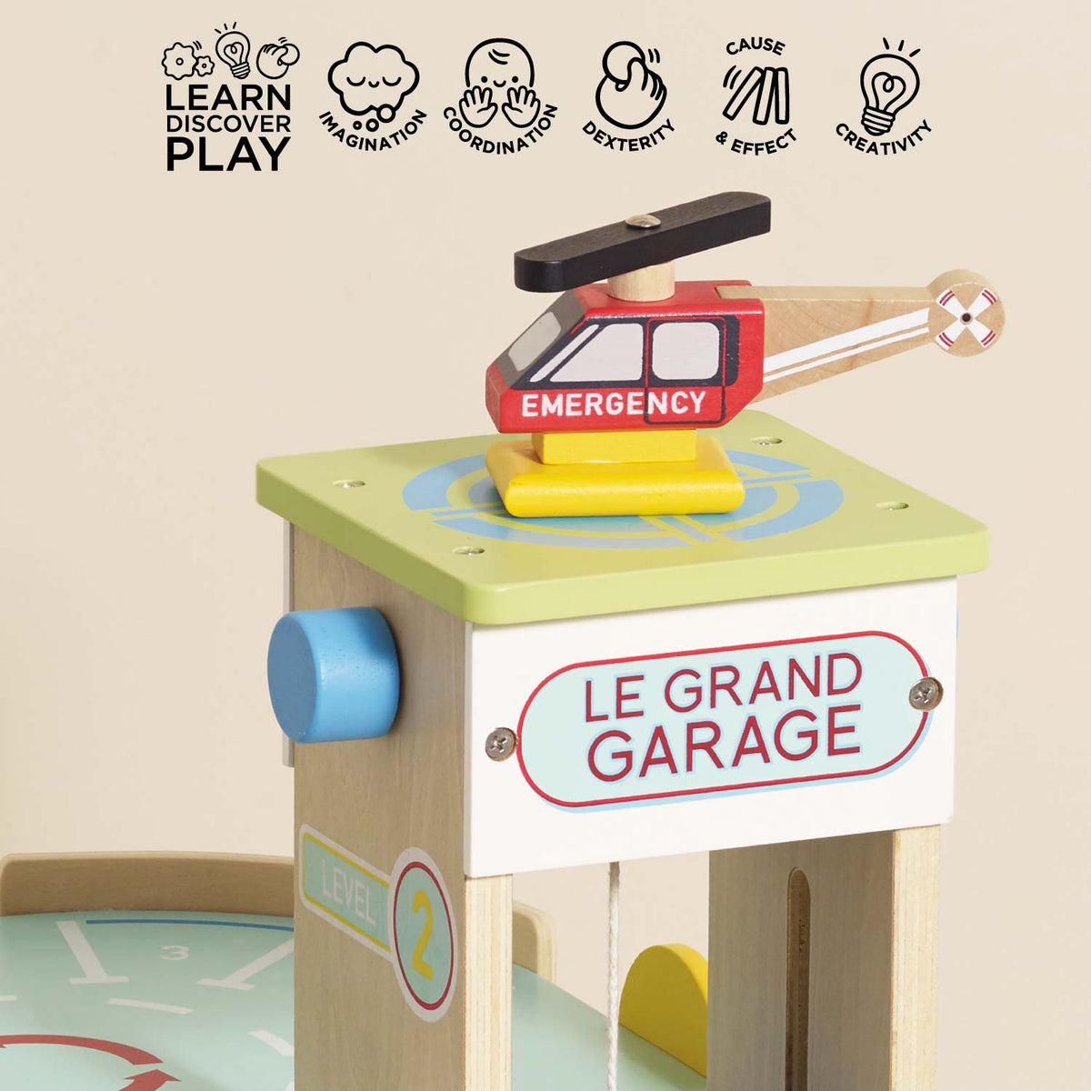 Le Toy Van Le Grand Garage in legno a 3 piani - foto 3