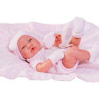 Antonio Juan Bambola Neonata Lúa con copertina rosa 42 cm - foto 2