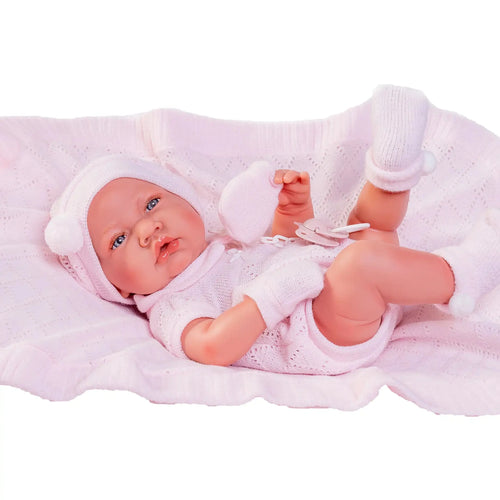 Antonio Juan Bambola Neonata Lúa con copertina rosa 42 cm - foto 2
