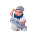 Antonio Juan Bambolotto Neonato Pipo skater con skateboard 42 cm - foto 1